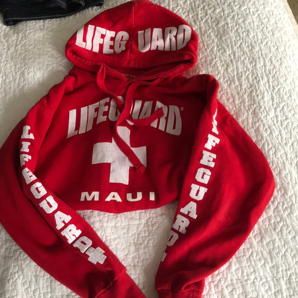 Cropped lifeguard hoodie